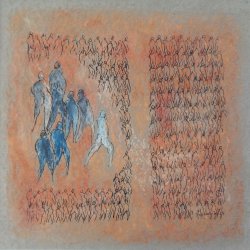 encre, pastel, carton sur résine (2021-2024)